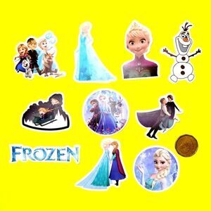 3/$20 Brand New 10x Disney Frozen Waterproof Stickers #3